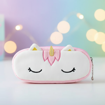 sleeping unicorn pencil case - lifestyle