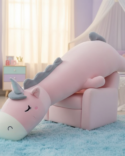 sleeping unicorn plush - lifestyle