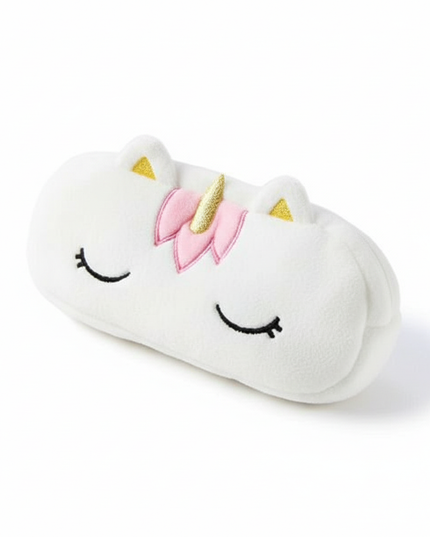 sleepy unicorn pencil case - white-bg