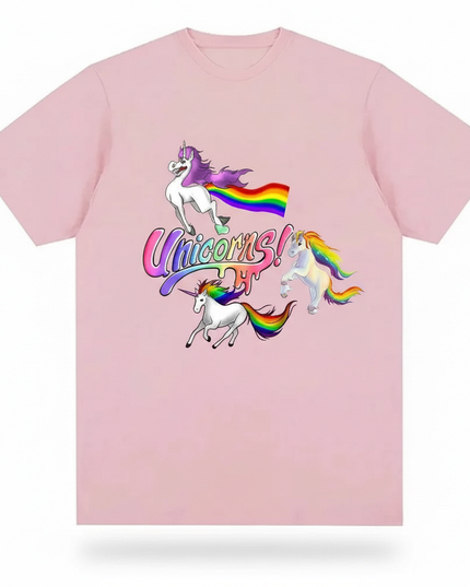 sloth unicorn shirt - white-bg