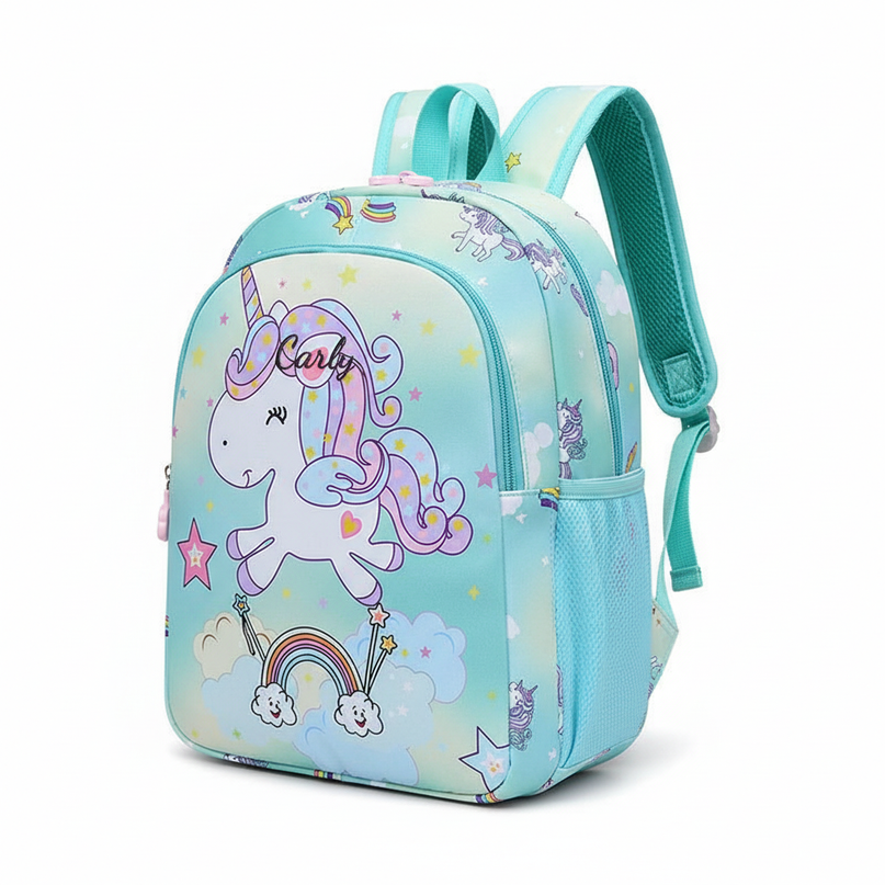 small unicorn backpack - white-bg