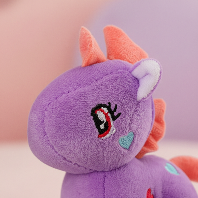 small unicorn plush - detail