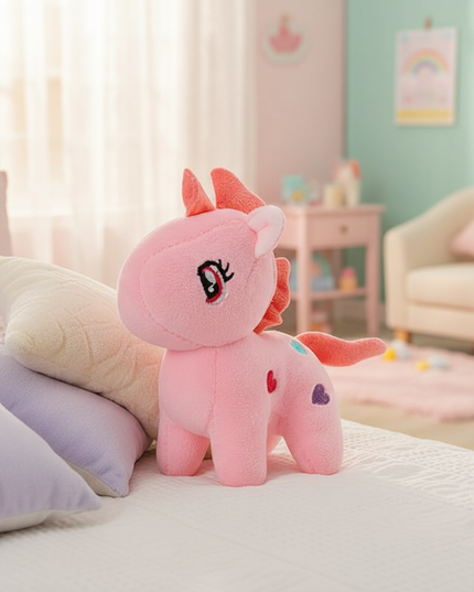 small unicorn plush - lifestyle