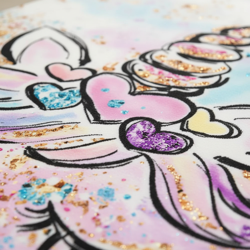 small unicorn rug - detail