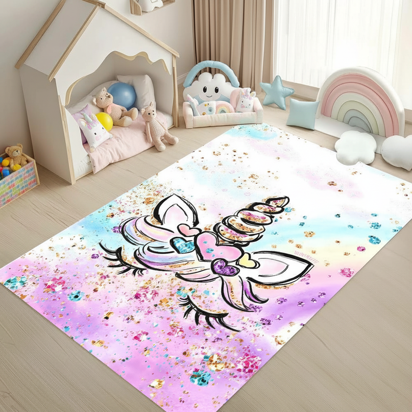 small unicorn rug - lifestyle