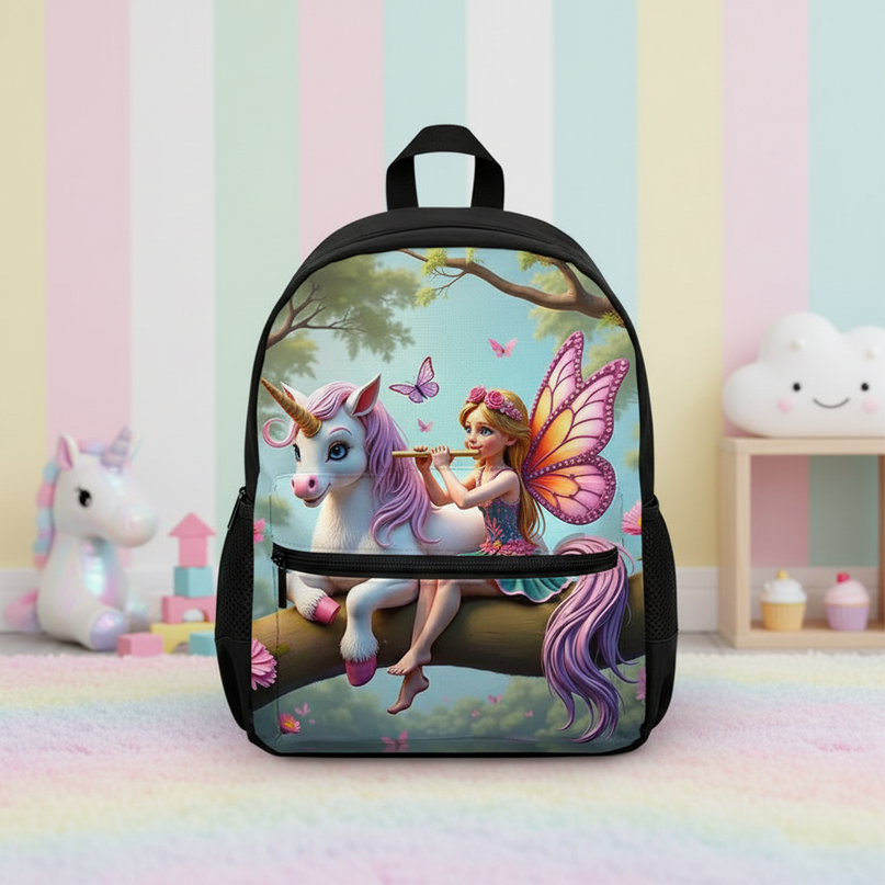 small unicorn school backpack toddler - lifestyle