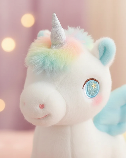 small winged unicorn plush - detail