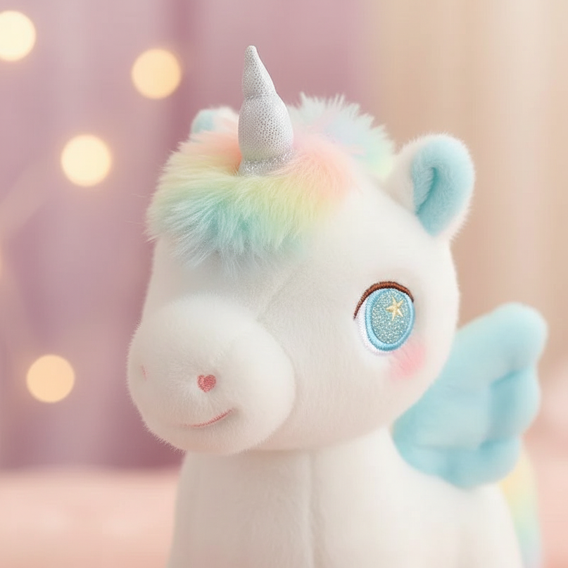 small winged unicorn plush - detail