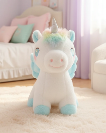 small winged unicorn plush - lifestyle