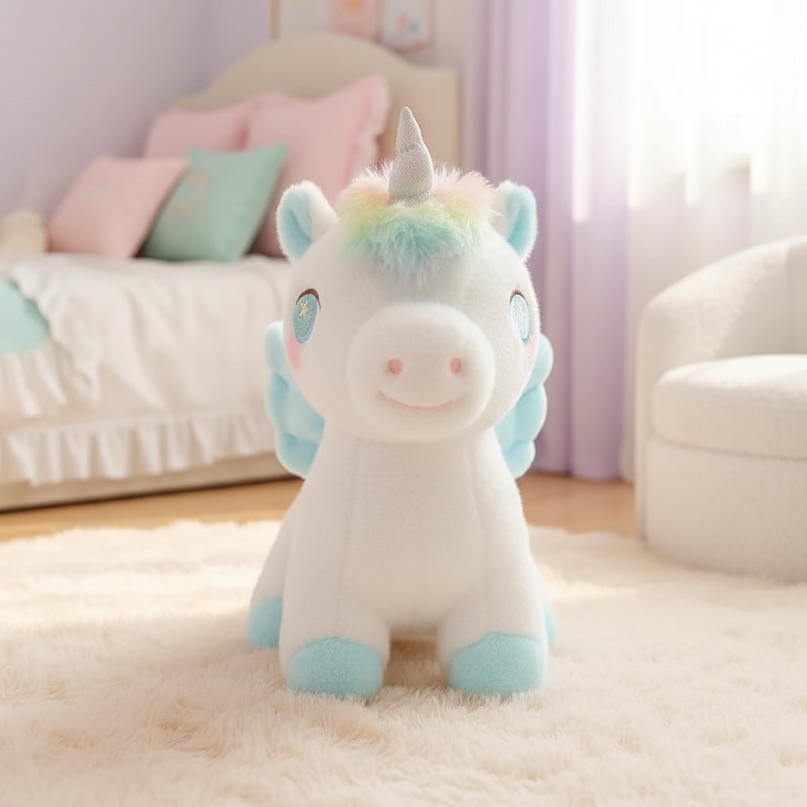 small winged unicorn plush - lifestyle