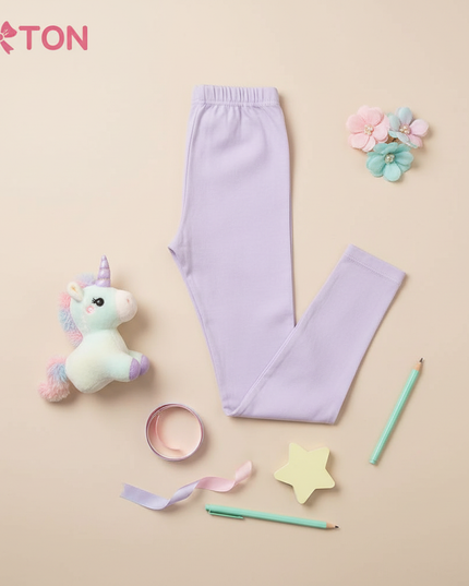 soft unicorn leggings - flat-lay