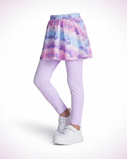 soft unicorn leggings - white-bg