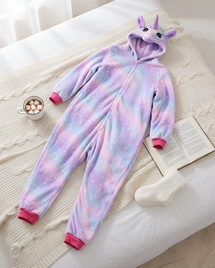 soft unicorn onesie - flat-lay