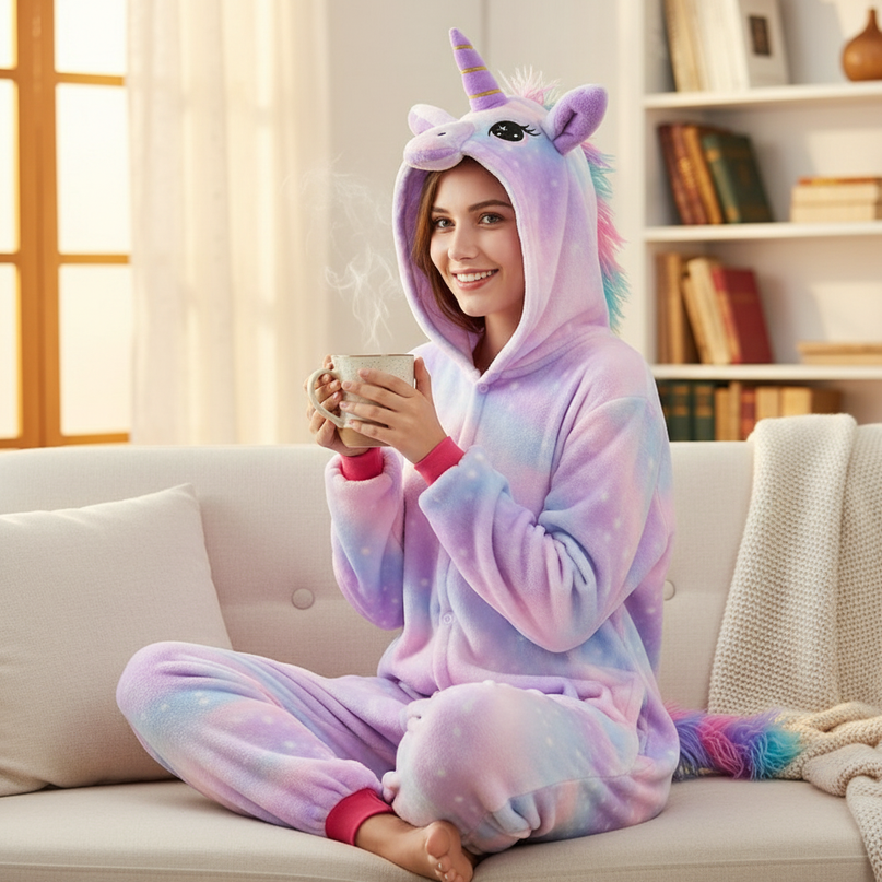 soft unicorn onesie - lifestyle