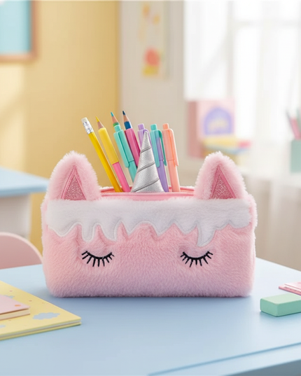 soft unicorn pencil case - lifestyle