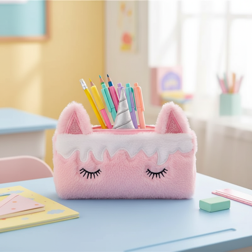 soft unicorn pencil case - lifestyle