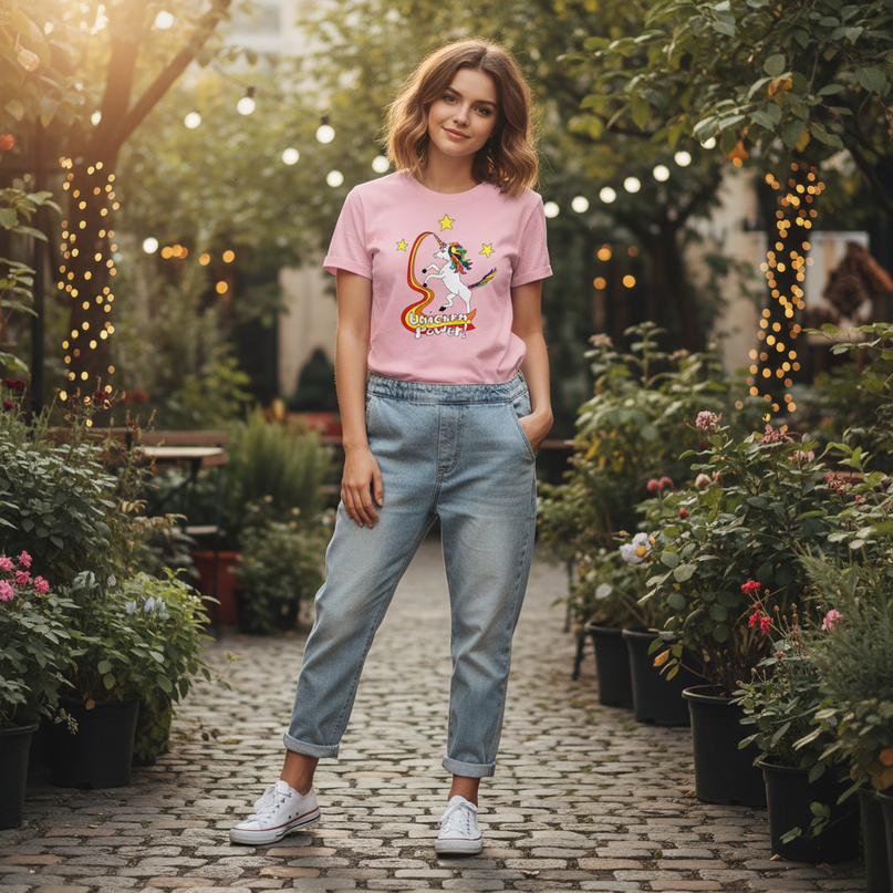 space unicorn shirt - lifestyle