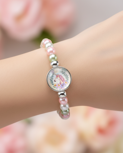 sparkle unicorn bracelet - in-use
