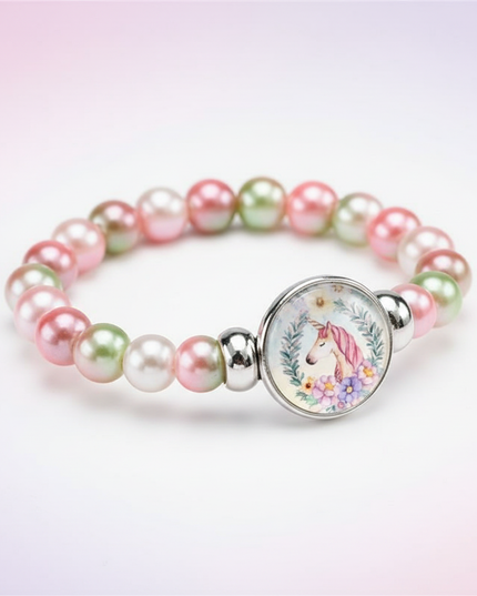 sparkle unicorn bracelet - white-bg
