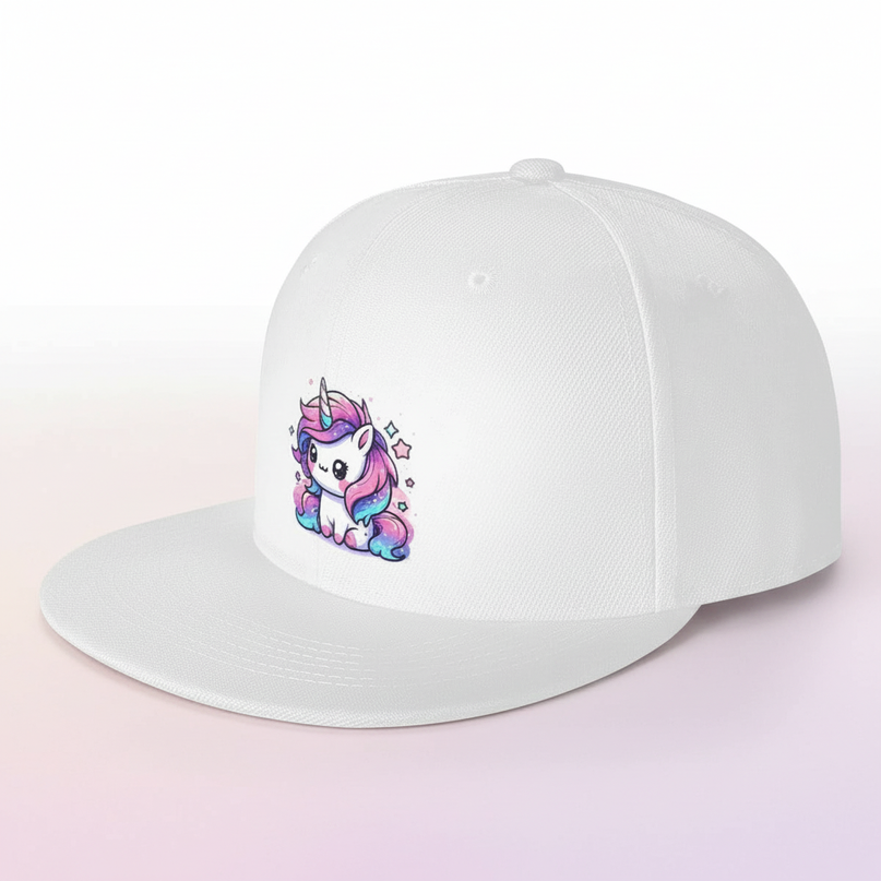sparkle unicorn hat - white-bg