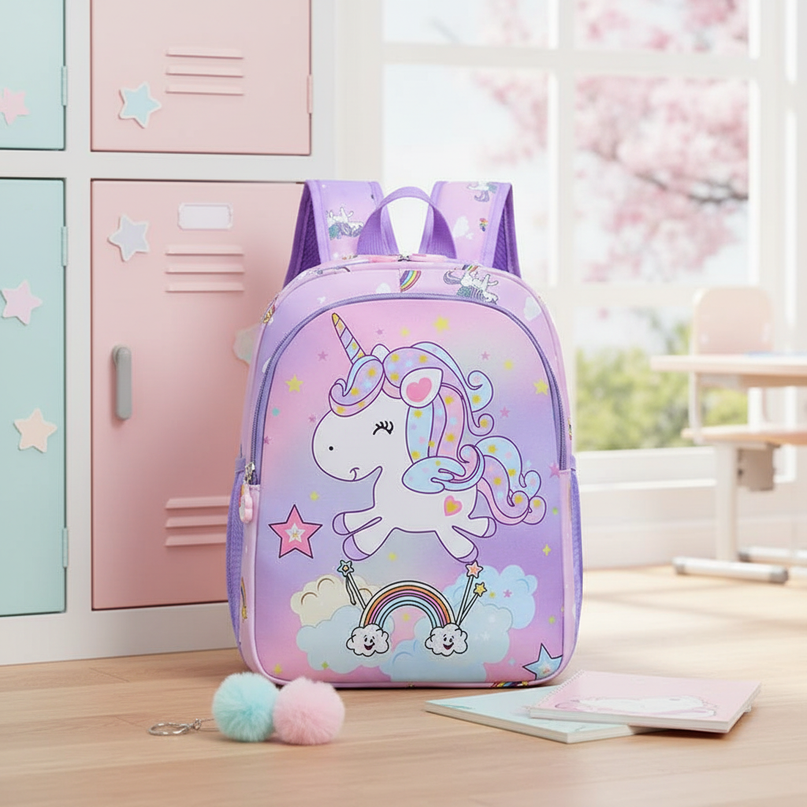 sparkly unicorn backpack - lifestyle