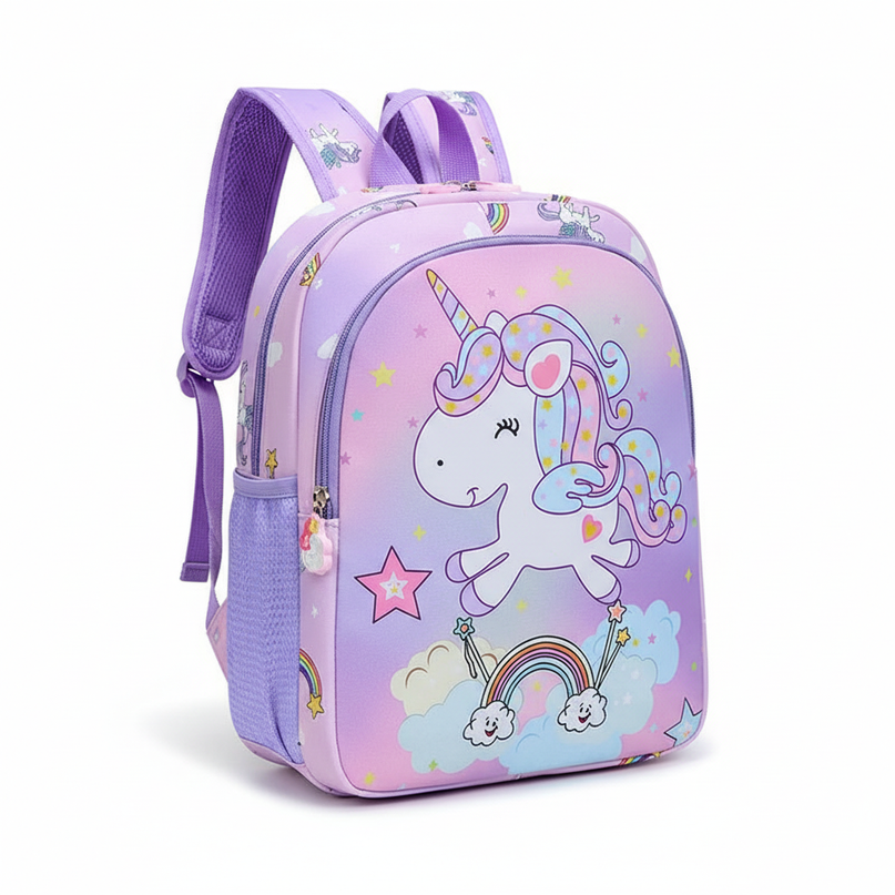 sparkly unicorn backpack - white-bg