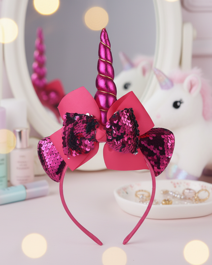 sparkly unicorn headband - lifestyle