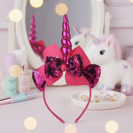 sparkly unicorn headband - lifestyle