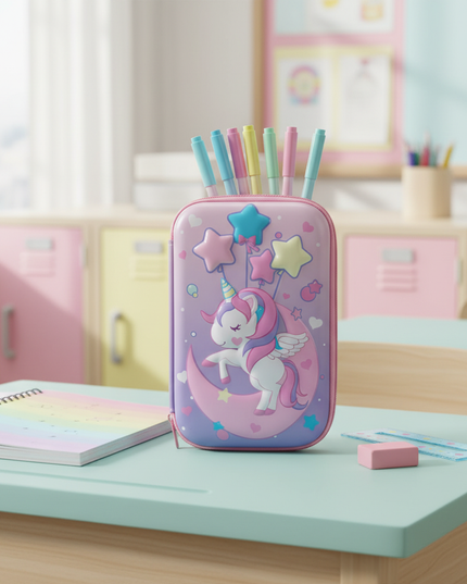 sparkly unicorn pencil case - lifestyle