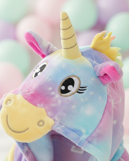 sparkly unicorn robe - detail