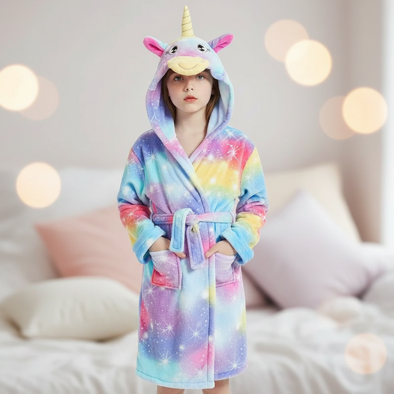 sparkly unicorn robe - lifestyle