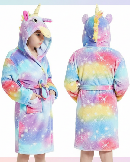 sparkly unicorn robe - white-bg