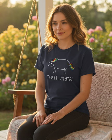 sparkly unicorn shirt - in-use