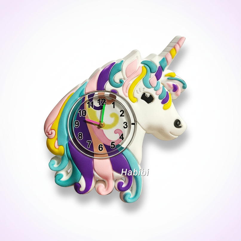 sparkly unicorn watch - white-bg