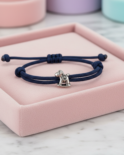 stainless steel unicorn bracelet - lifestyle