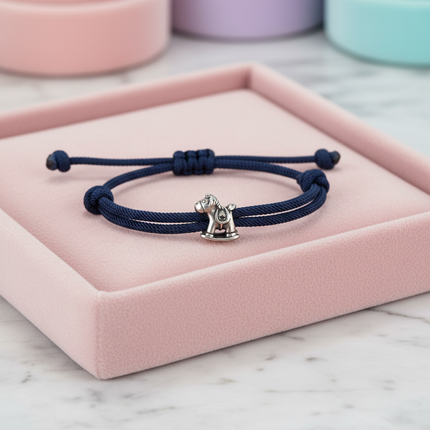 stainless steel unicorn bracelet - lifestyle