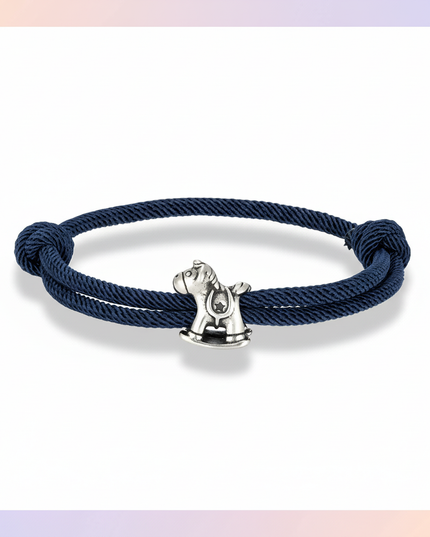 stainless steel unicorn bracelet - white-bg