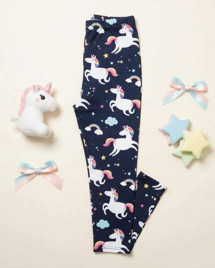 star unicorn leggings - flat-lay