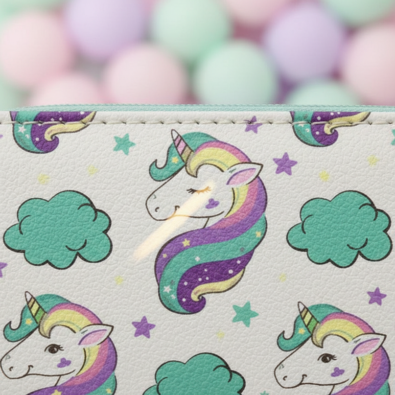 star unicorn wallet - detail