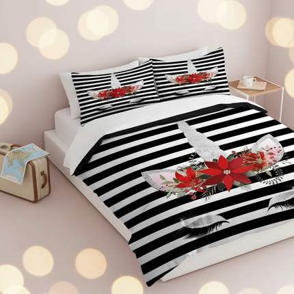 striped unicorn bedding - lifestyle