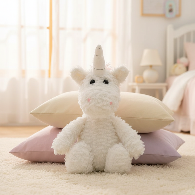 stuffed unicorn plush - lifestyle
