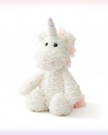 stuffed unicorn plush - white-bg