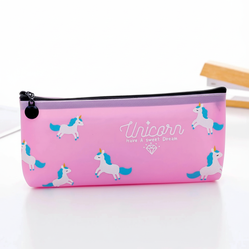 sweet unicorn pencil case - white-bg