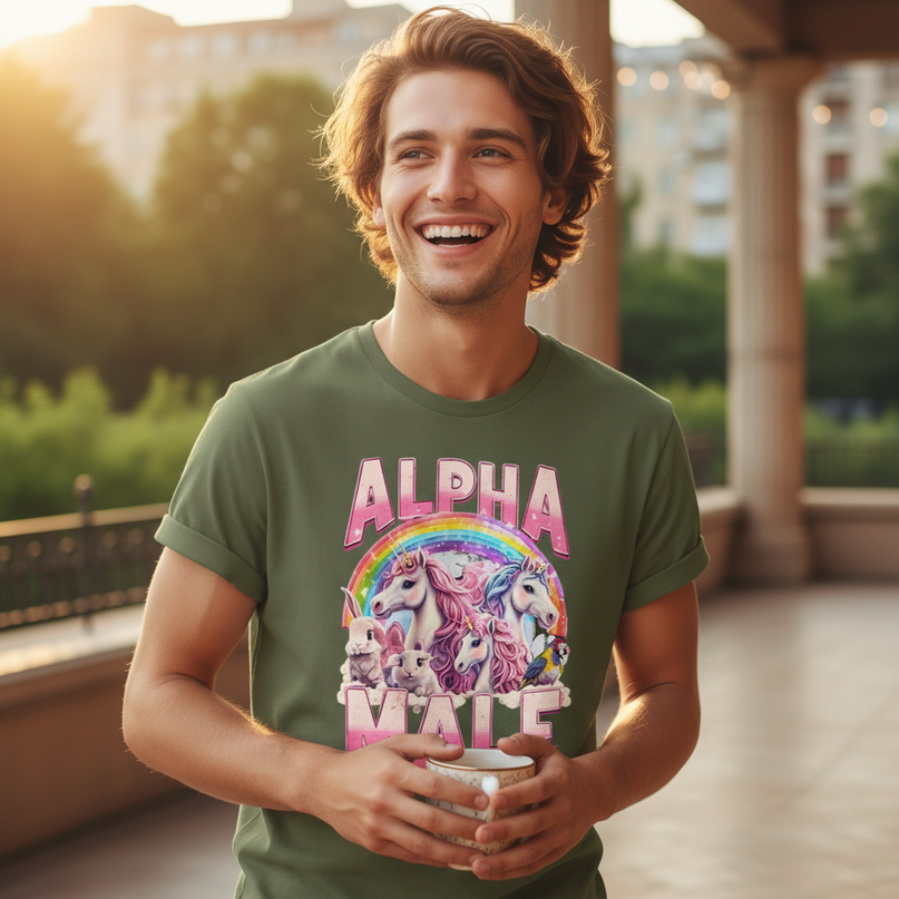 tactical unicorn shirt - in-use