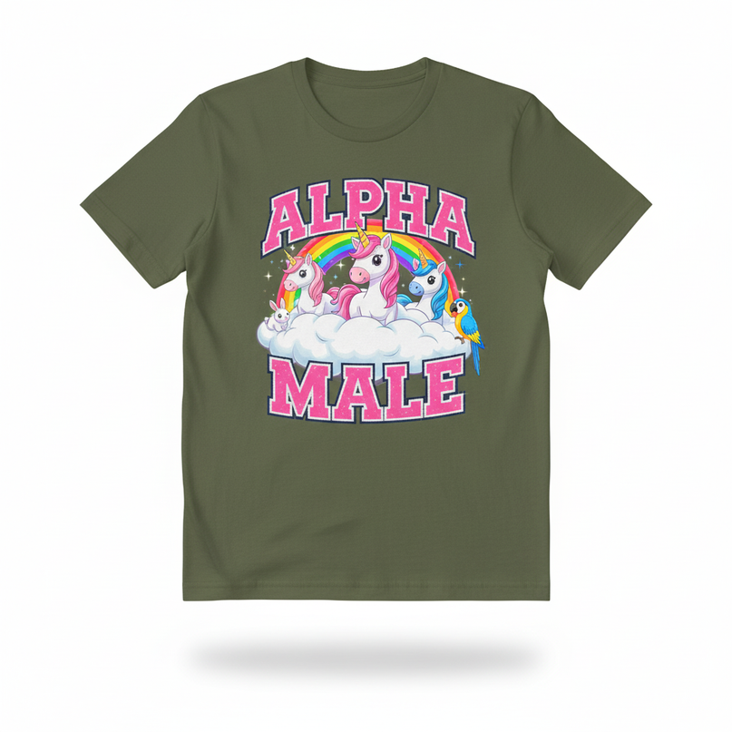 tactical unicorn shirt - white-bg