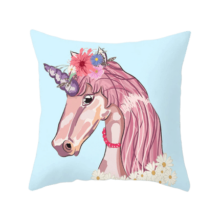 pastel unicorn pillow