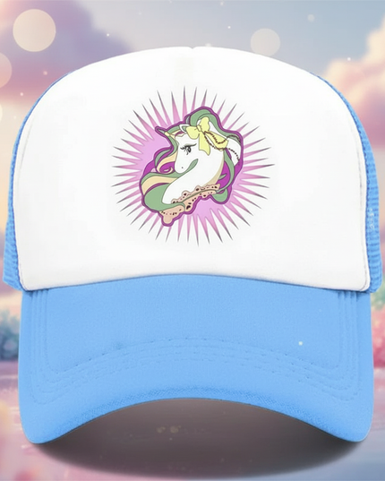 teal unicorn hat - lifestyle