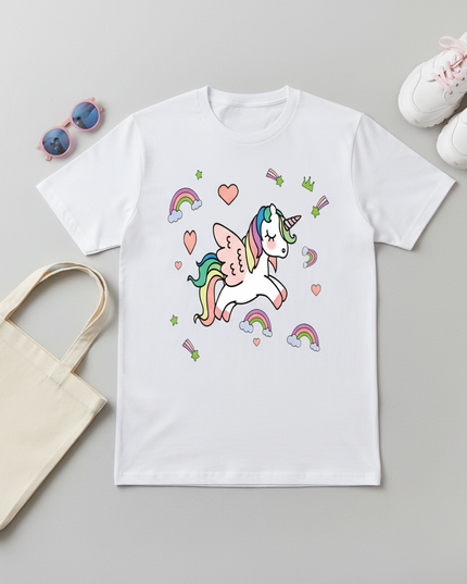 team unicorn shirt - flat-lay