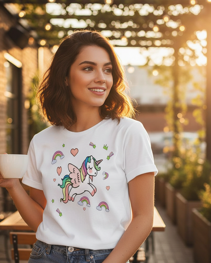 team unicorn shirt - in-use