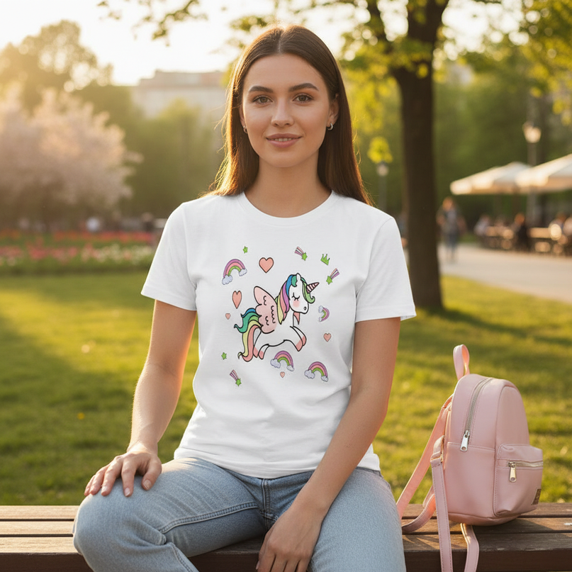 team unicorn shirt - lifestyle